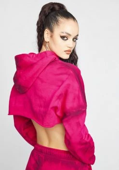 Poster Grl Rude Mood Crop Hoodie Tops