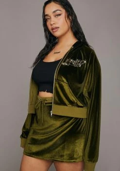 Poster Grl Plus Moss Kissed A Girl Velour Skirt Set Skirts Set