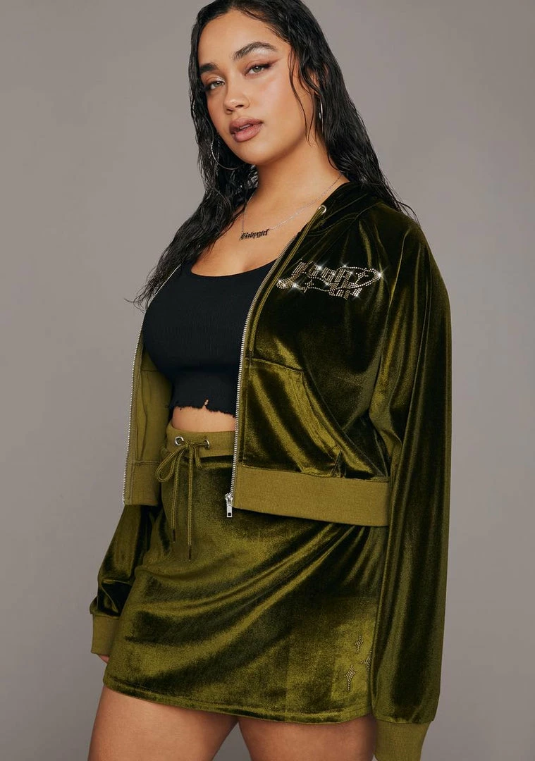 Poster Grl Plus Moss Kissed A Girl Velour Skirt Set Skirts Set 2 Poster Grl Plus Moss Kissed A Girl Velour Skirt Set Skirts Set