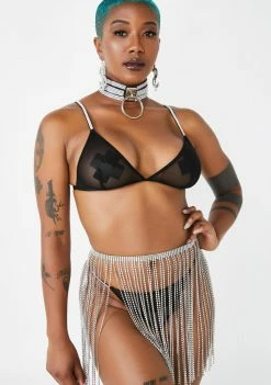 Poster Grl Sinful Body Goals Rhinestone Bra