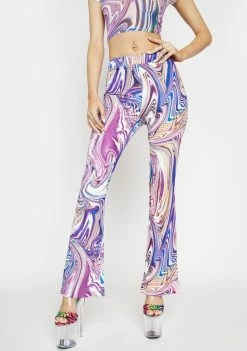 Poster Grl Lavender Hypnotic Habits Kick Flare Pants Flares