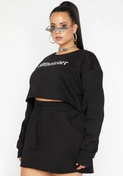 Poster Grl Tops Like Whatever Loser Skirt Set
