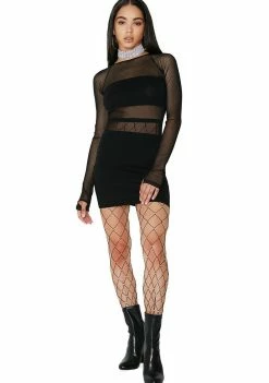 Poster Grl Censored Mesh Mini Dress 10 Poster Grl Censored Mesh Mini Dress