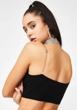 Poster Grl Tops Iconic Clout Rhinestone Tank