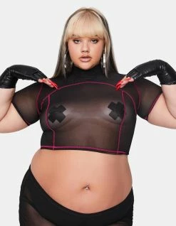 Poster Grl Servin' On The Floor Mesh Tee