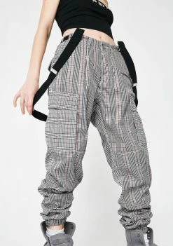 Poster Grl Bottoms Do Homewerk Suspender Cargo Pants