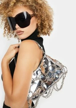 Poster Grl Bags & Wallets Chrome Check Yourself Shoulder Bag
