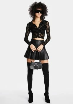 Poster Grl Against The Machine Pleated Skirt