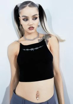 Poster Grl Tops Dangerously In Love Crop Tank