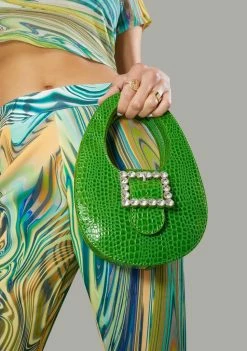 Poster Grl Getting Wild Mini Croc Purse Bags & Wallets