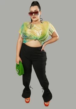 Poster Grl Plus Hypnotic Habits Mesh Baby Tee Tops