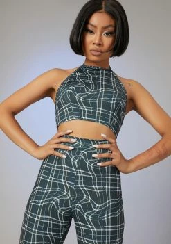 Poster Grl Never The Same Plaid Pant Set