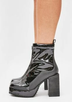 Poster Grl Boots & Booties Miss Bad Media Patent Ankle Boots