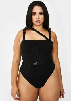 Poster Grl Always Feature Me Buckle Bodysuit