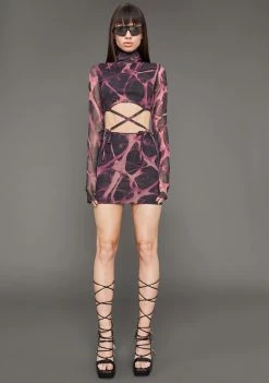 Poster Grl Diva DNA Mesh Mini Dress 6 Poster Grl Diva DNA Mesh Mini Dress