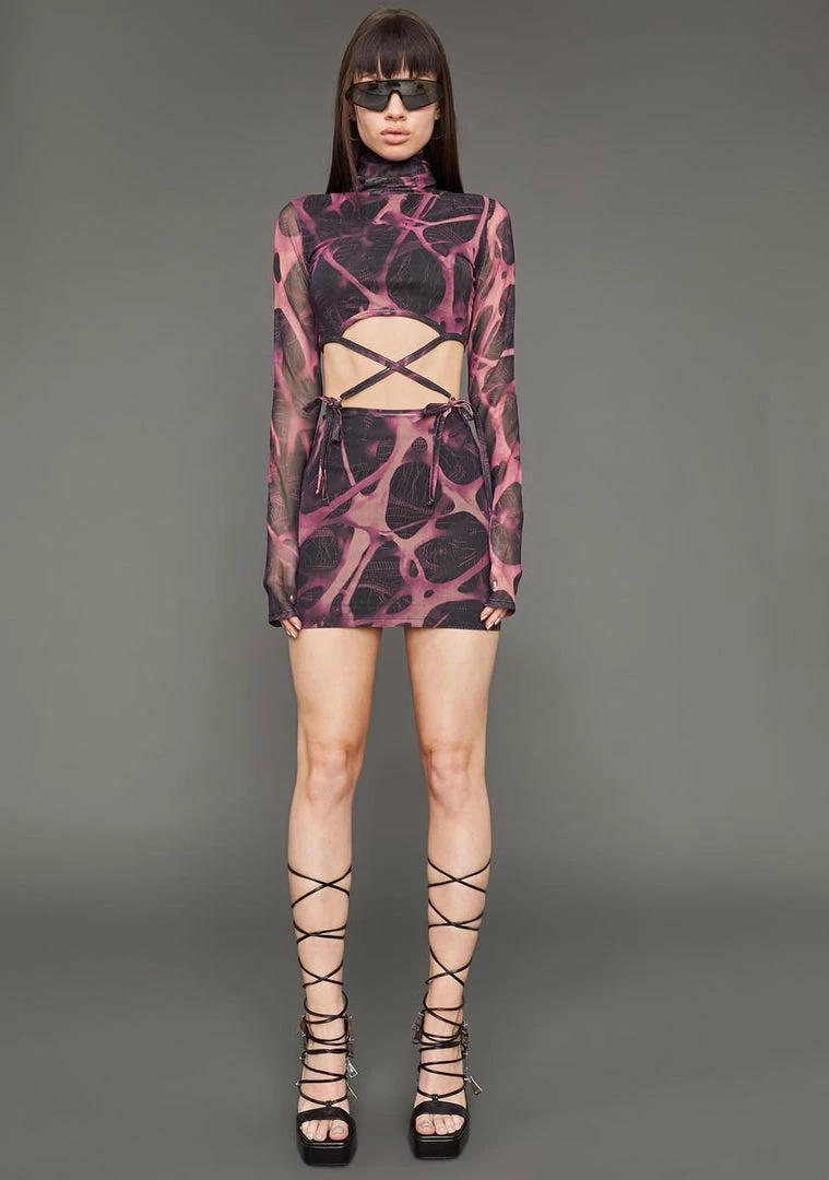 Poster Grl Diva DNA Mesh Mini Dress 3 Poster Grl Diva DNA Mesh Mini Dress