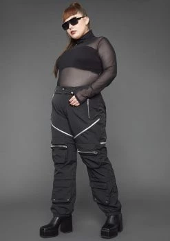 Poster Grl Bottoms You Make 'Em Sweat Nylon Cargo Pants