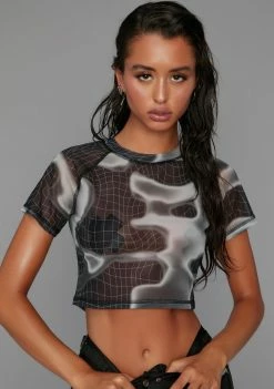 Poster Grl Back On Top Mesh Tee