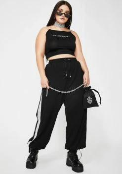 Poster Grl Totally Iconic Clout Rhinestone Tank Tops