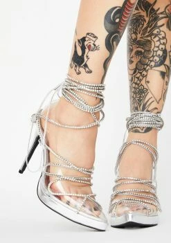 Poster Grl Cover Star Lace Up Heels