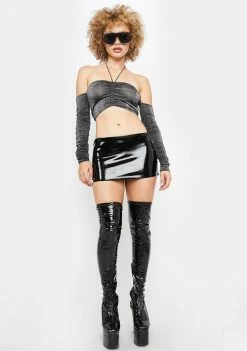 Poster Grl Twilight Chill Shimmer Crop Top