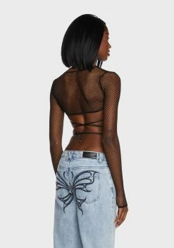 Poster Grl Press Charges Fishnet Shrug