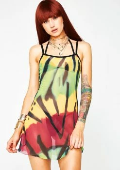 Poster Grl Let's Get Together Tie Dye Dress Dresses