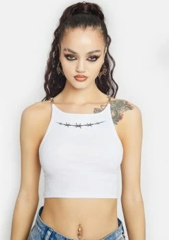 Poster Grl Tops Angel Dangerously In Love Crop Tank