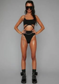 Poster Grl Currently Trending Chain Bodysuit Tops