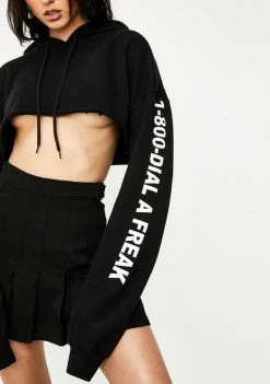 Poster Grl Tops Closet Freak Cropped Hoodie