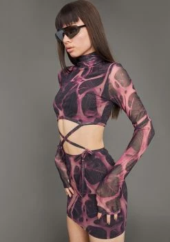 Poster Grl Diva DNA Mesh Mini Dress