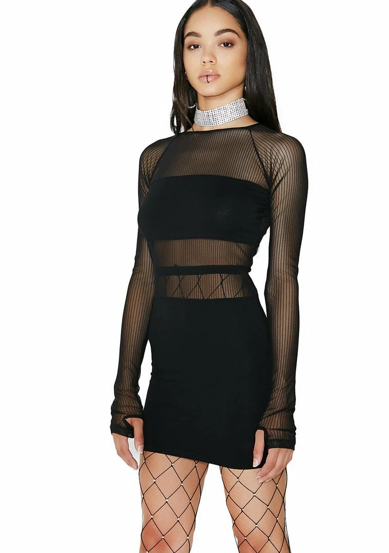 Poster Grl Censored Mesh Mini Dress 3 Poster Grl Censored Mesh Mini Dress