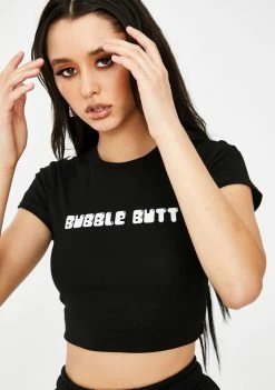 Poster Grl Tops Bonafide Bubble Butt Baby Tee