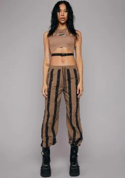 Poster Grl Tank Crop Top Front And Center Graphic Tank