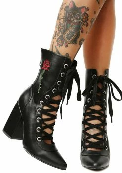 Poster Grl Last Rose Lace-Up Boots Boots & Booties