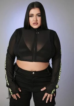 Poster Grl I Run The Scene Mesh Top