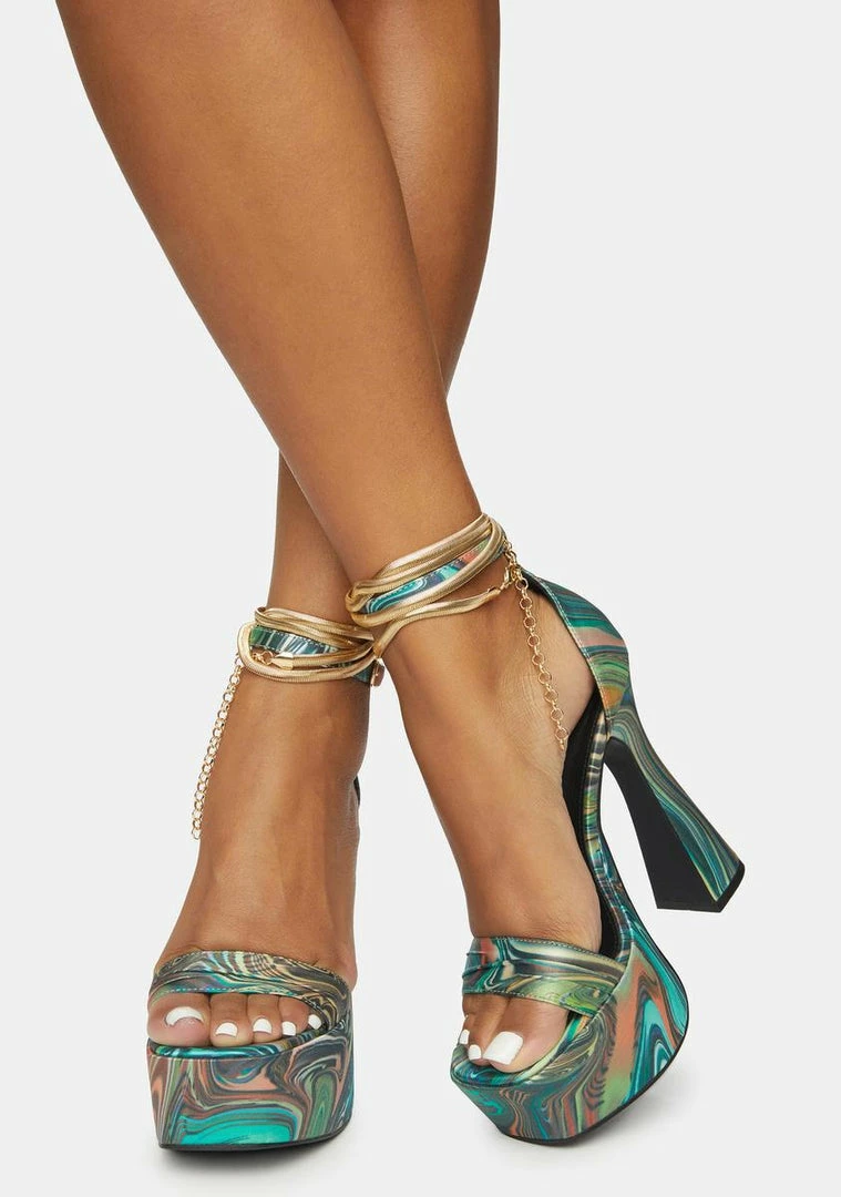 Poster Grl Hypnotic Habits Chain Platform Heels 3 Poster Grl Hypnotic Habits Chain Platform Heels