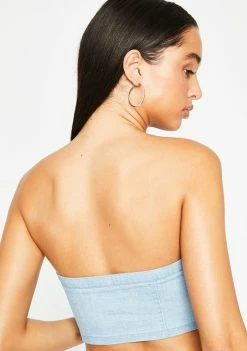 Poster Grl Verified Fatal Lace Up Bandeau Tops