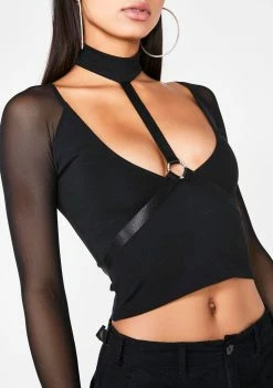 Poster Grl Tops Midnight Body Party Harness Top