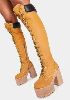 Poster Grl Step It Out Platform Work Boots Boots & Booties 6 Poster Grl Step It Out Platform Work Boots Boots & Booties