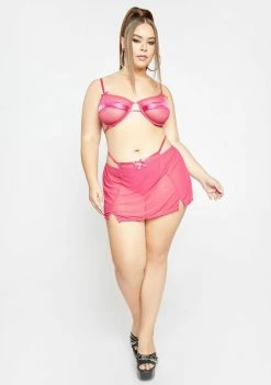 Poster Grl Oh The Ex Files Mesh Lingerie Set Lingerie & Sleepwear