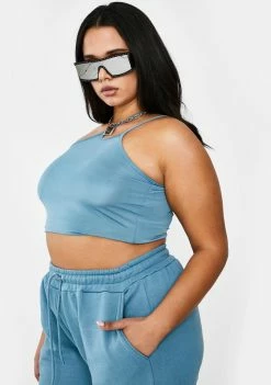 Poster Grl Chill Bye Send To Voicemail Crop Tank