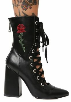 Poster Grl Last Rose Lace-Up Boots Boots & Booties