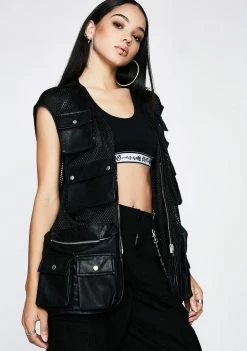 Poster Grl Outerwear Basic Drillz Utility Vest