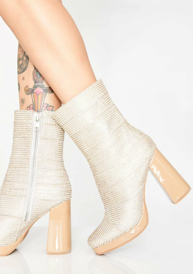 Poster Grl Park Ave Princess Crystal Booties 2 Poster Grl Park Ave Princess Crystal Booties