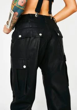 Poster Grl Most Official Babe Suspender Cargo Pants Bottoms