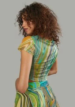 Poster Grl Hypnotic Habits Mesh Baby Tee