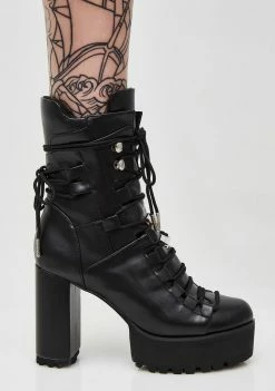 Poster Grl Last Standing Lace-Up Boots Boots & Booties