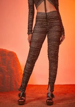 Poster Grl Bottoms Gunsmoke Ruched Knit Pants