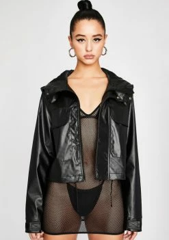 Poster Grl Secure The Bag Cropped Windbreaker